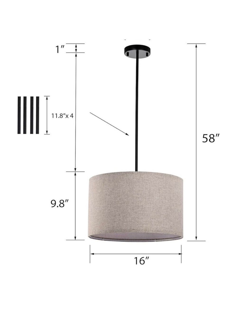 Modern Beige Pendant Lamp (Brand New)